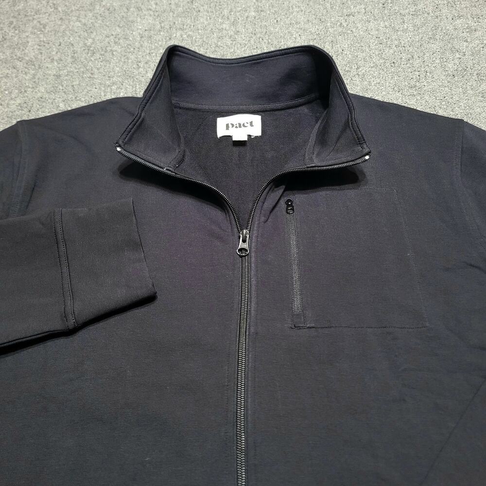 Pact Jacket Mens Extra Large Stretch French Terry Track Coat Lightweight Mock